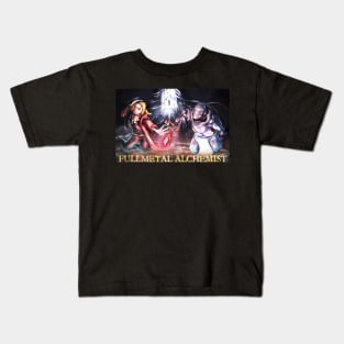 Fullmetal Alchemist Poster (Edward and Alphonse Only) (With Title) Kids T-Shirt